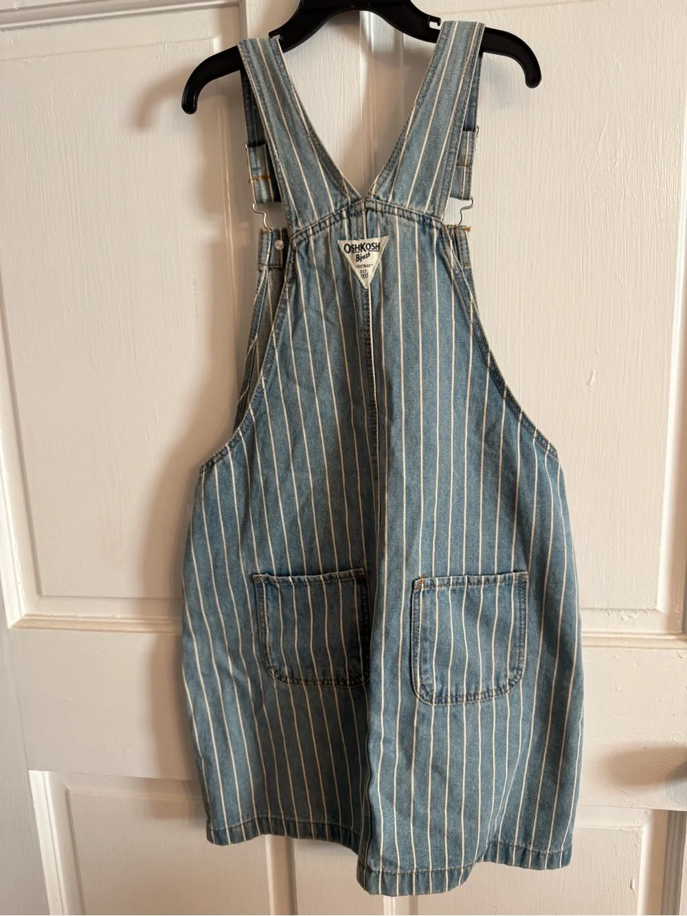 OshKosh B'gosh Light Blue Denim Pinstripe Overalls
